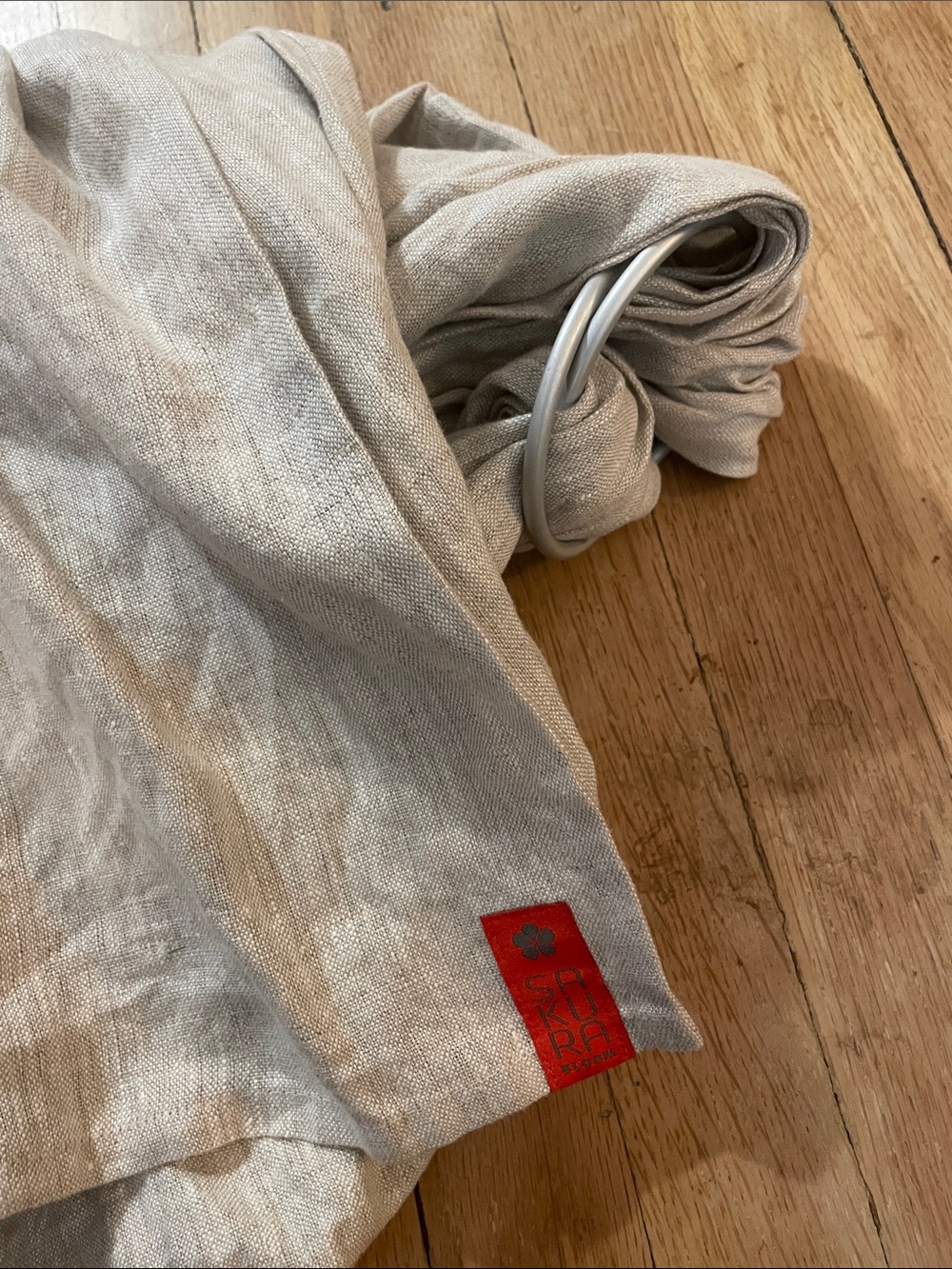 Sakura Bloom Ring Sling in linen